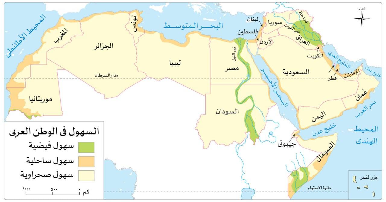 شرح خريطة الوطن العربي للصف السادس الابتدائي 2026 - تليجراف مصر